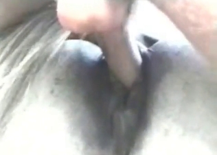 Blonde slut is having an incredible sex with a great animal